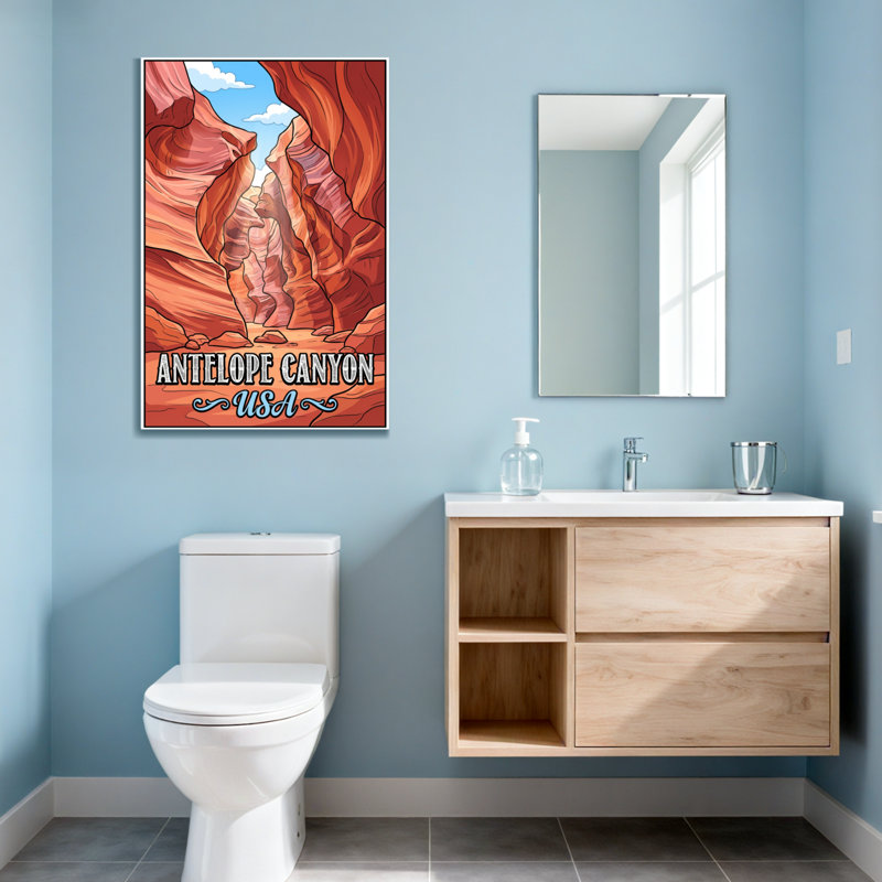 «Scenic & Cityscapes Antelope Canyon Usa», reproduction d'art, H 18 po x l 12 po