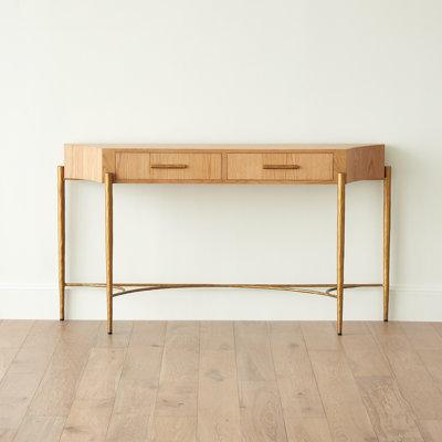 Breakfront Console-Natural/Gold