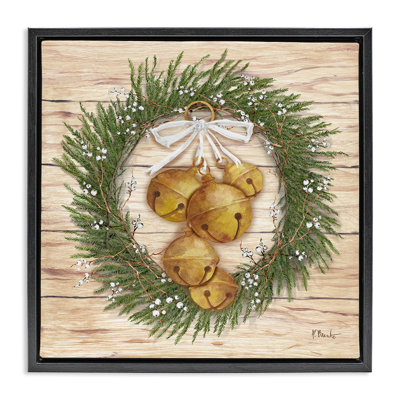  «Winter Bells Wreath», art mural sur toile par Paul Brent