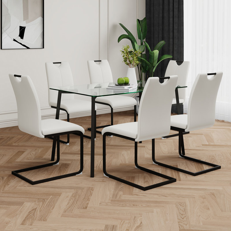 Table en verre de style moderne
