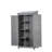 Wood Potting Bench With Metal Top And Structure Gray Outdoor Workbench Framework