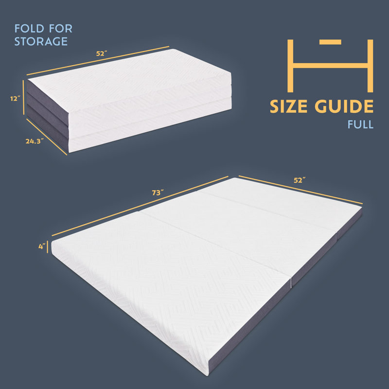 Matelas de canapé-lit moyen Alwyn Home Saugeen, Double