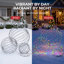 Décorations de Noël extérieures : 3 boules lumineuses RGBIC intelligentes préilluminées avec 8 modes d'éclairage et contrôle par application.