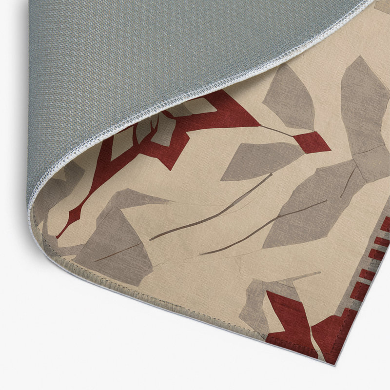 Tapis à motif entrelacé intérieur et extérieur, Rectangle 1 pi 6 po x 2 pi 6 po
