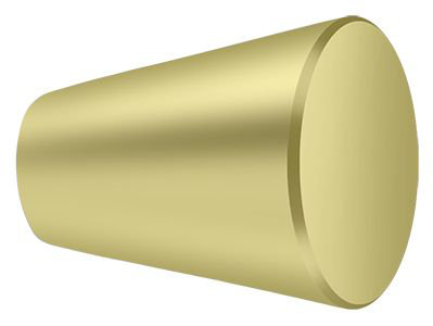 Conical Knob, Polished Brass, 0.75"