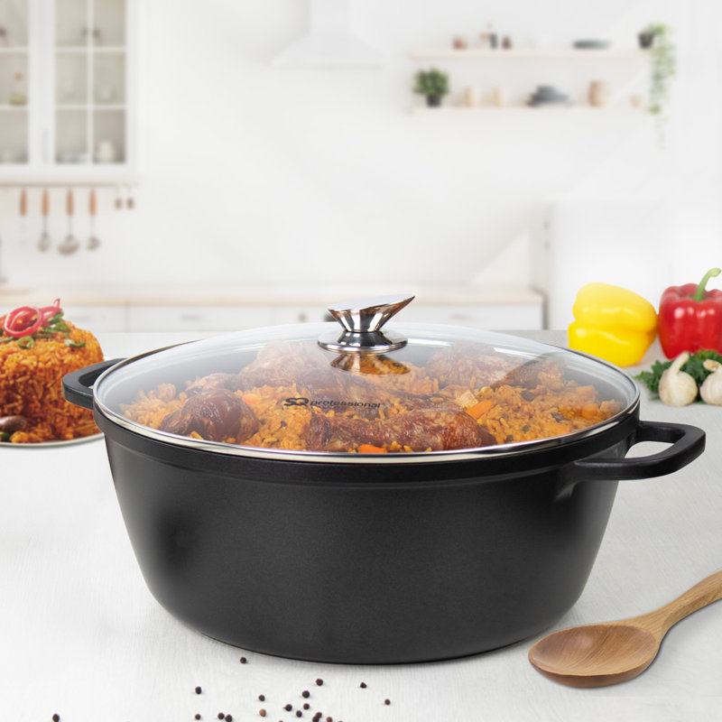 SQ Professional Nea Seramiq Non-Stick Aluminum Stock Pot, 36cm