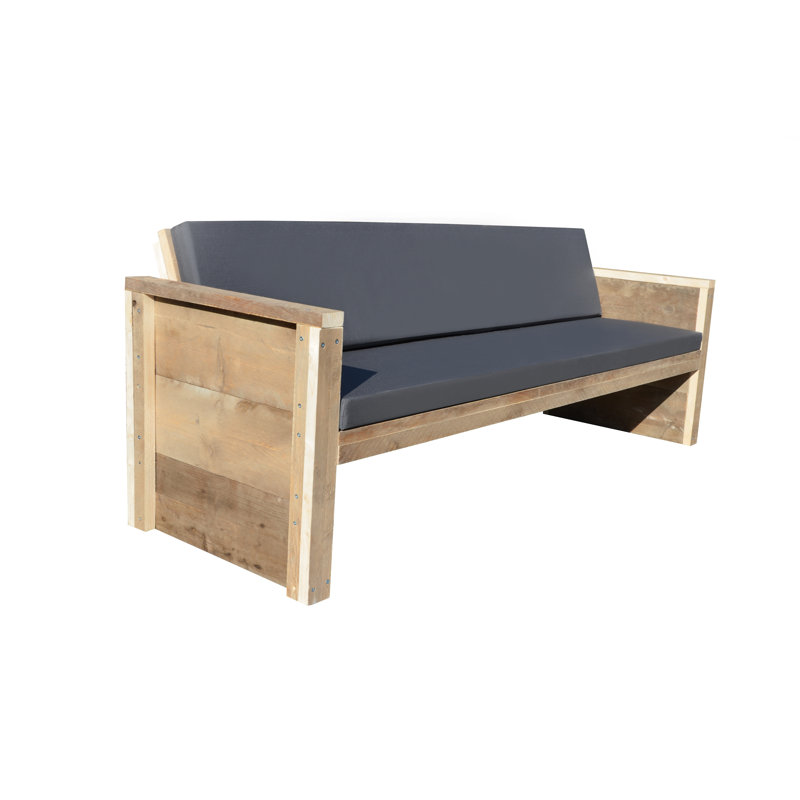 Pirtleville Manufactured Wood Wood Outdoor Bench, 72cm H x 180cm W x 57cm D