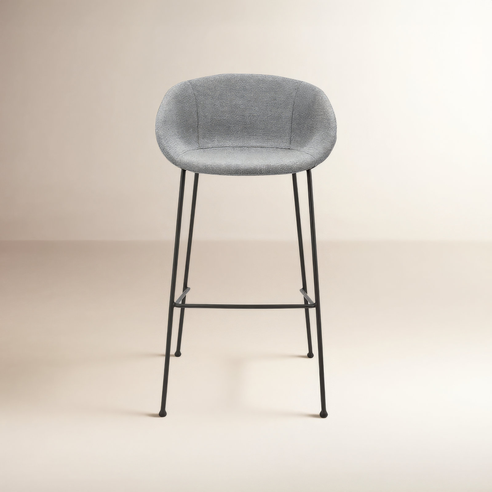 Ardea Bar and Counter Stool, Bar Stool (29.93" Seat Height), Gray Blue Faux Leather