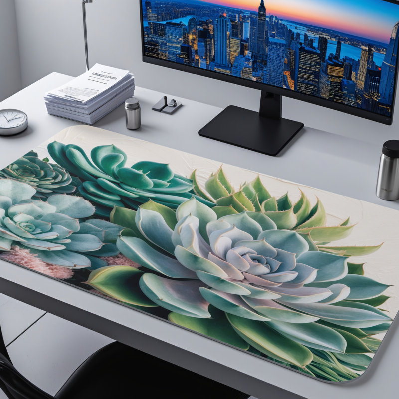 Polyester Desk Pad, 31.5x15.5