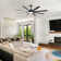 8 Aluminum Blades Modern Classic Smart Large Ceiling Fan With Light And Control And App Function