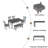 6-Piece Kitchen Dining Table Set Wooden Rectangular Dining Table-263961677-263961676