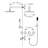 10" Brushed Gold Wall Mounted Knob Handles Shower System With Handheld Shower
