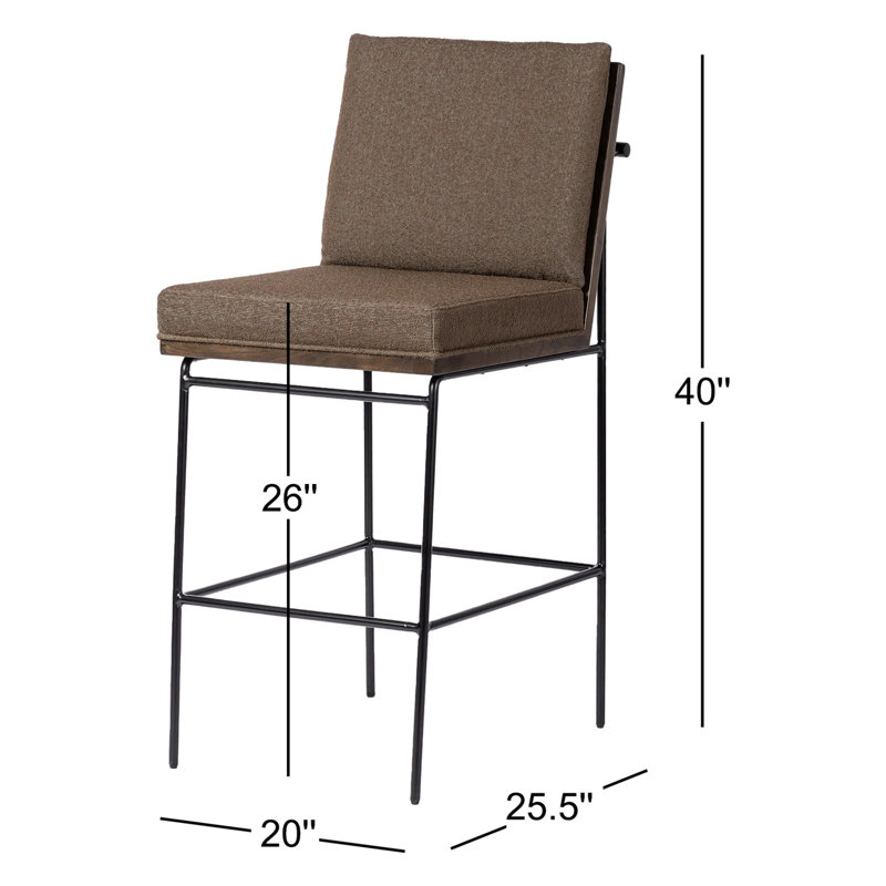 Westgate Solid Wood 26" Counter Stool, Butterscotch Sierra, Counter Stool (26" Seat Height)