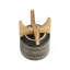S / 2 5/8 "GLACE GLACÉE AVEC SUPPORT, NOIR