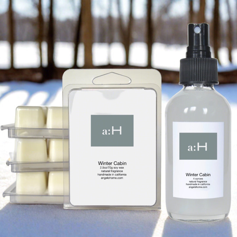 A:H Winter Cabin Scented Flameless Wax Melts And Room Spray Candle