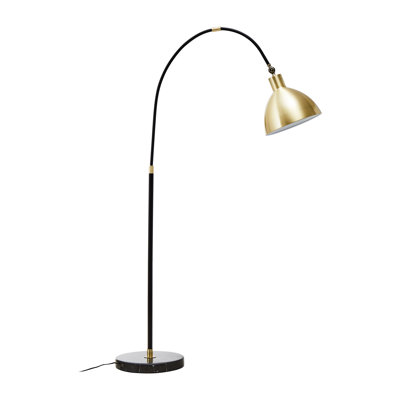 Paragonah 175cm Black Arched Floor Lamp