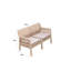 Cardamom Rectangle Aluminum Loveseat