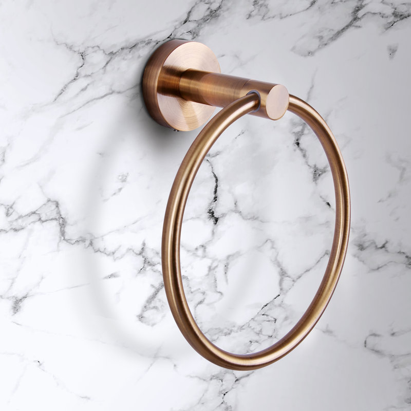 Cain Towel Ring, Gold