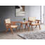Table de bout décontractée à finition naturelle de style Mid-Century 1pc