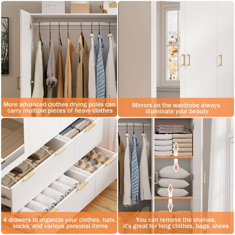 armoire for long dresses Amazon.com: Polup Metal Armoire Wardrobe Closet with Hanging Rod, 71" Tall Wardrobe Cabinet for Clothes, Black Clothing Storage Cabinet with Doors and Shelves, Large Wardrobes for Bedroom, Office, School, Gym : Home