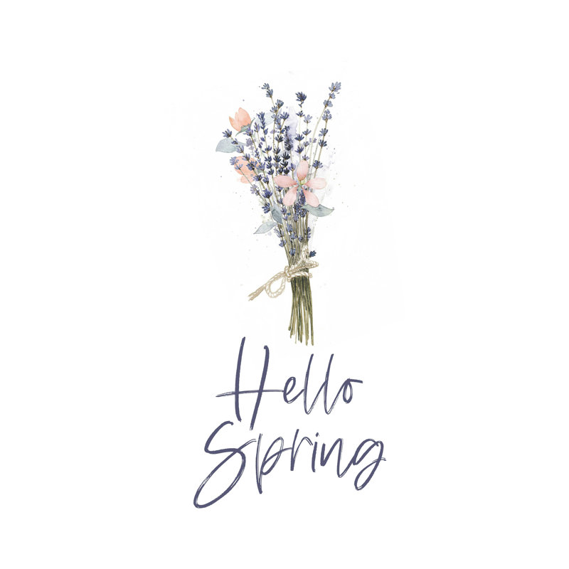 " Bundle Hello Spring Flowers ", 16" H x 12" W  