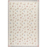 Hand-Knotted High-Quality Green and Beige Area Rug