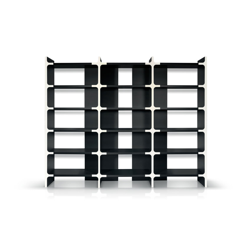 Bo-Em Bookcase, (5 Shelves) 82.68" H x 111.02" W x 14.17" D