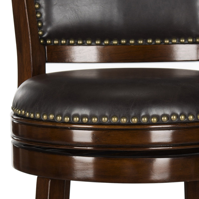 Brockway Swivel Bar Stool, Espresso / Brown