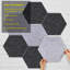 Panneau mural 3D gris (paquet de 12)-83250852