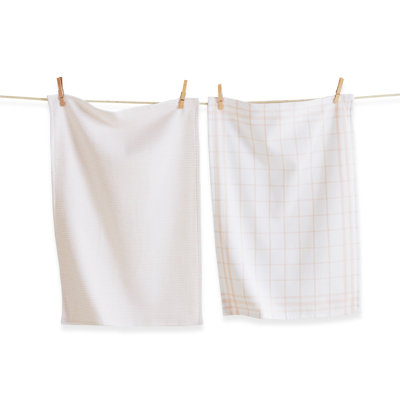 Cotton Plaid Waffle Tea Towel Kitchen Towel