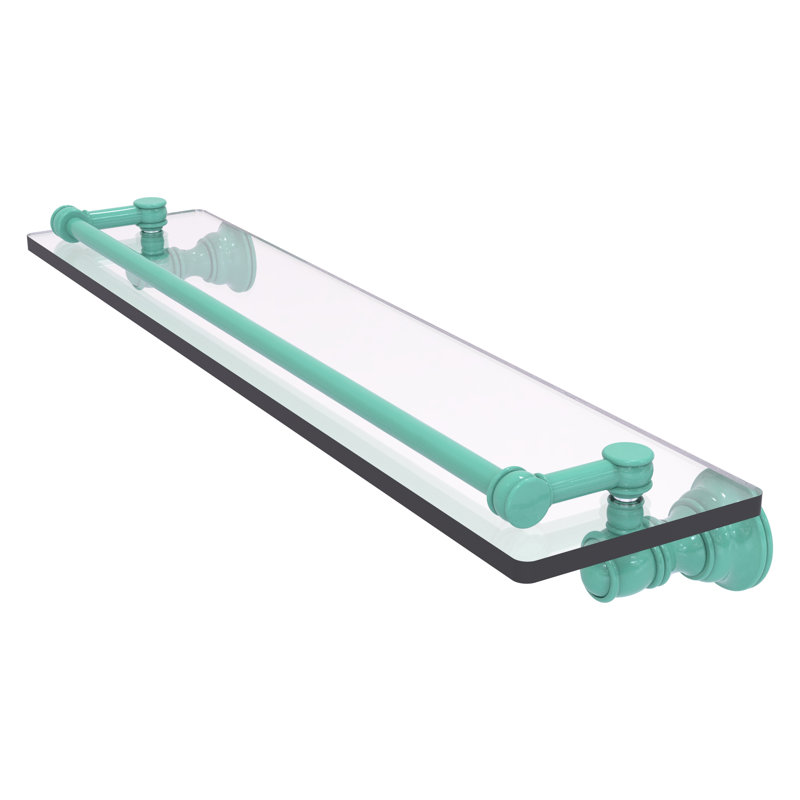 Tablette flottante Carolina, H 3,3 po x l 22 po x P 5,54 po, Vert écume de mer