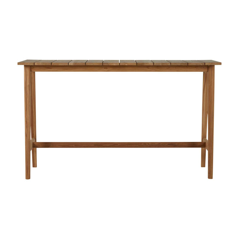 Coast 70.875" Solid Wood Console Table, Natural Teak