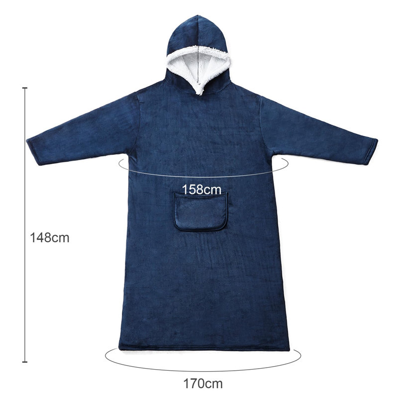 Renningers Throw Blanket, Navy Blue