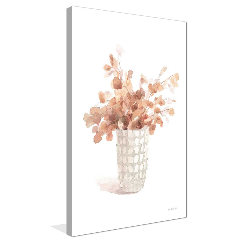 Modern Flora I Terracotta - Peinture, L 42 po x H 72 po