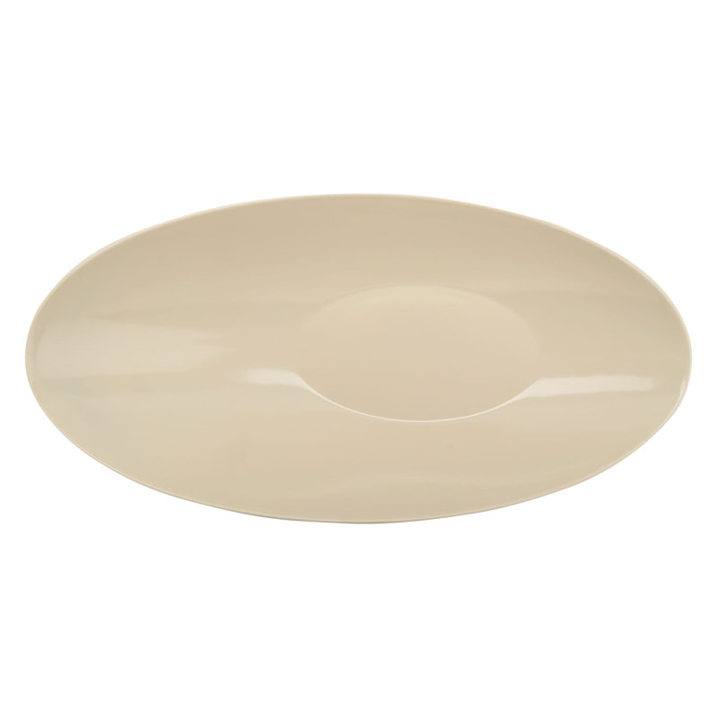 Le GE Bol de service en mélamine, Beige et vert, H 6 po x l 10 po x P 10 po