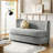 Greigh 63"W Modern Upholstered Boucle Curved Loveseat Sofa-103534764