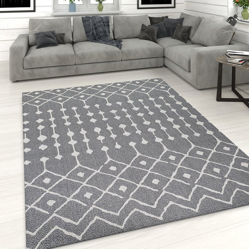 Crumbley Southwestern Cotton Hand Woven Area Rug, Rectangle 192 x 290cm