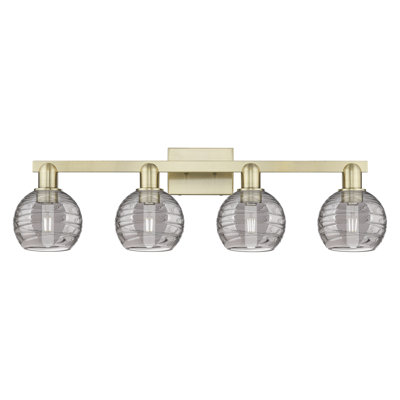 Athens Deco Swirl - 4 Light 36" Bath Vanity Light