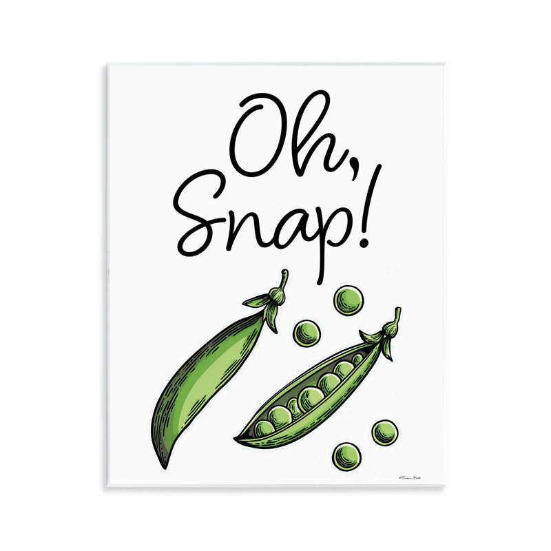 Oh Snap Peas Wall Plaque, design by Susan Ball