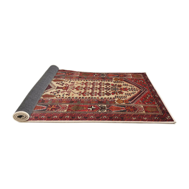 Tapis rouge à motif sud-ouest, Rond 7 pi