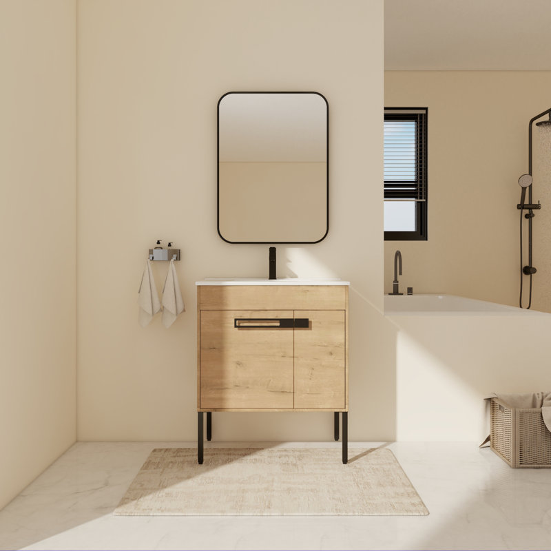 Meuble-lavabo sur pied simple 30,03 po Soumya