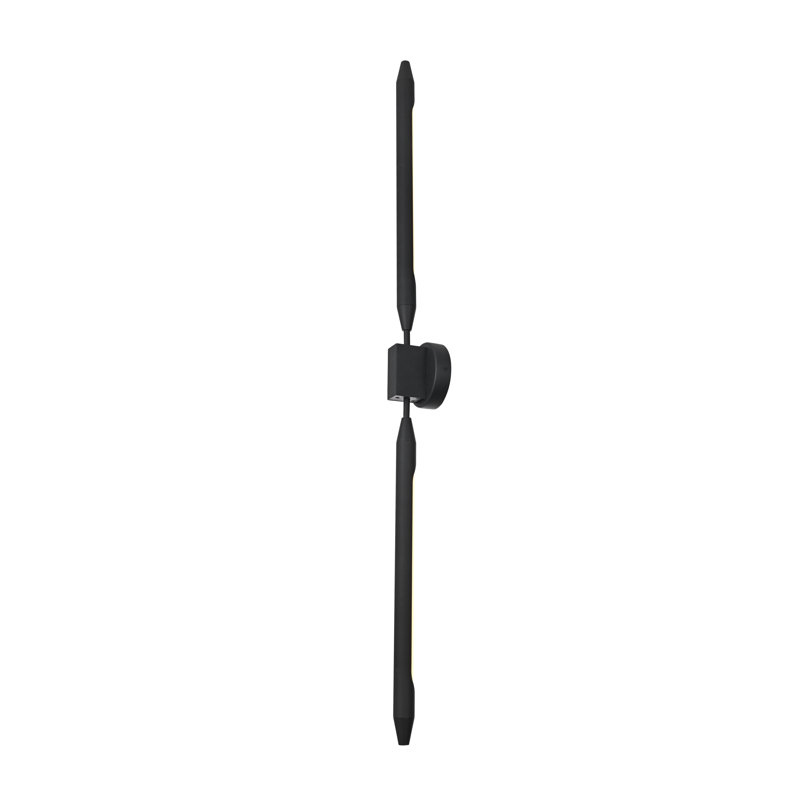 Omarie Outdoor Wall Sconce in Black