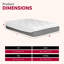 13 po Matelas moyen en mousse viscoélastique gélifiée pour lit double dans une boîte avec housse en jacquard double couche-117315458