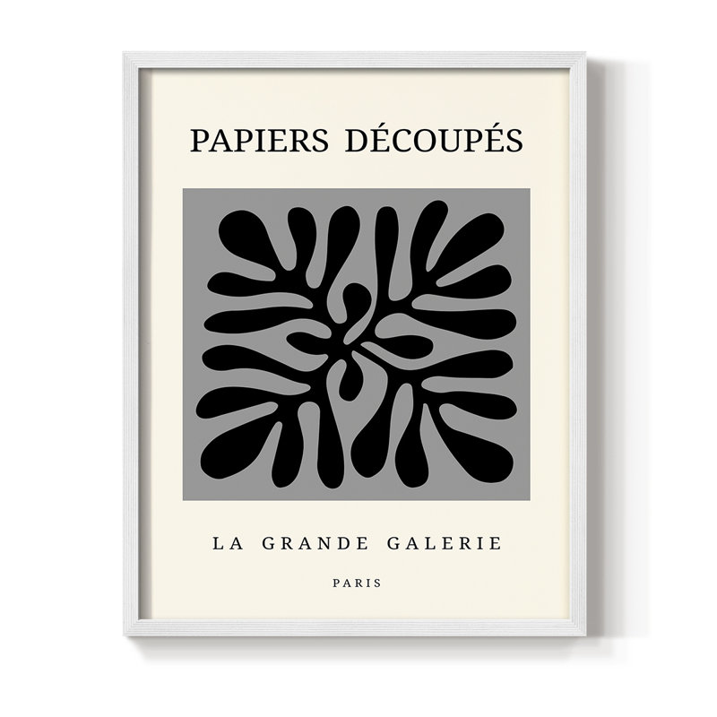 Matisse CECXCVI, reproduction encadrée - bois massif, Blanc, H 20 po x l 16 po