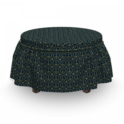 Box Cushion Ottoman Slipcover