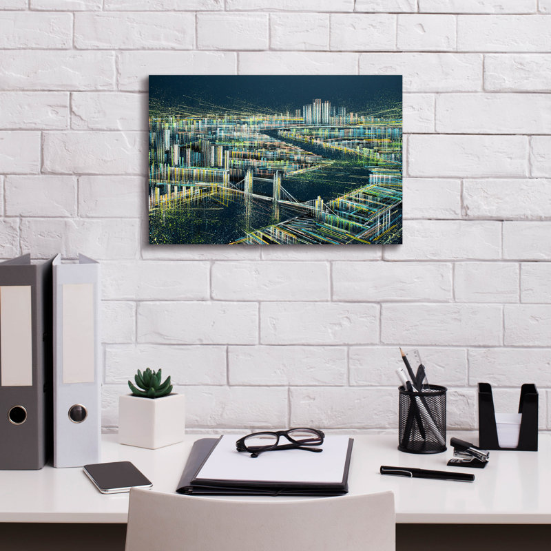 «London At Midnight» par Marc Todd, H 12 po x l 18 po