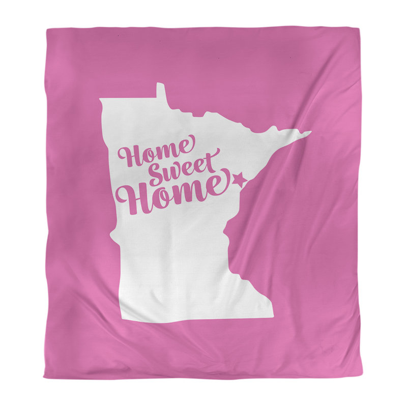 Housse de couette simple pour la maison Duluth, Rose, Housse de couette simple TG, Polyester brossé