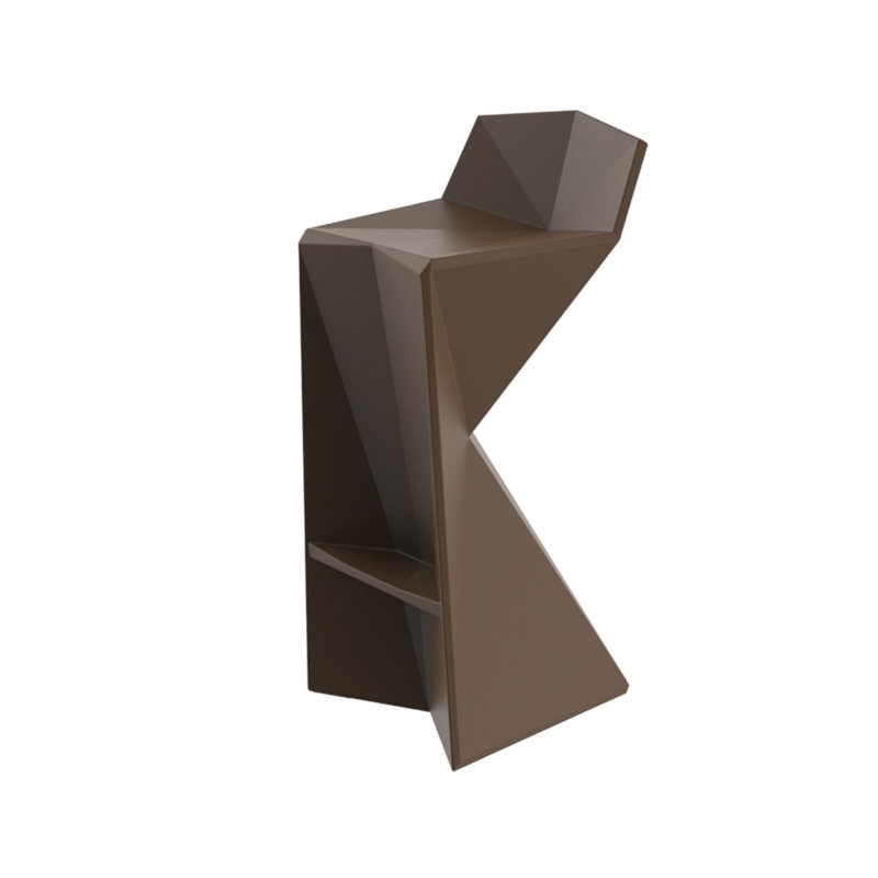 Vertex 28.25" Patio Bar Stool, Bronze