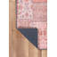Tapis décoratif rose à motif tissé patchwork-1920290556
