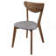 Chaise de salle à manger à dossier courbé brun clair et châtaignier (ensemble de 2)-765990925